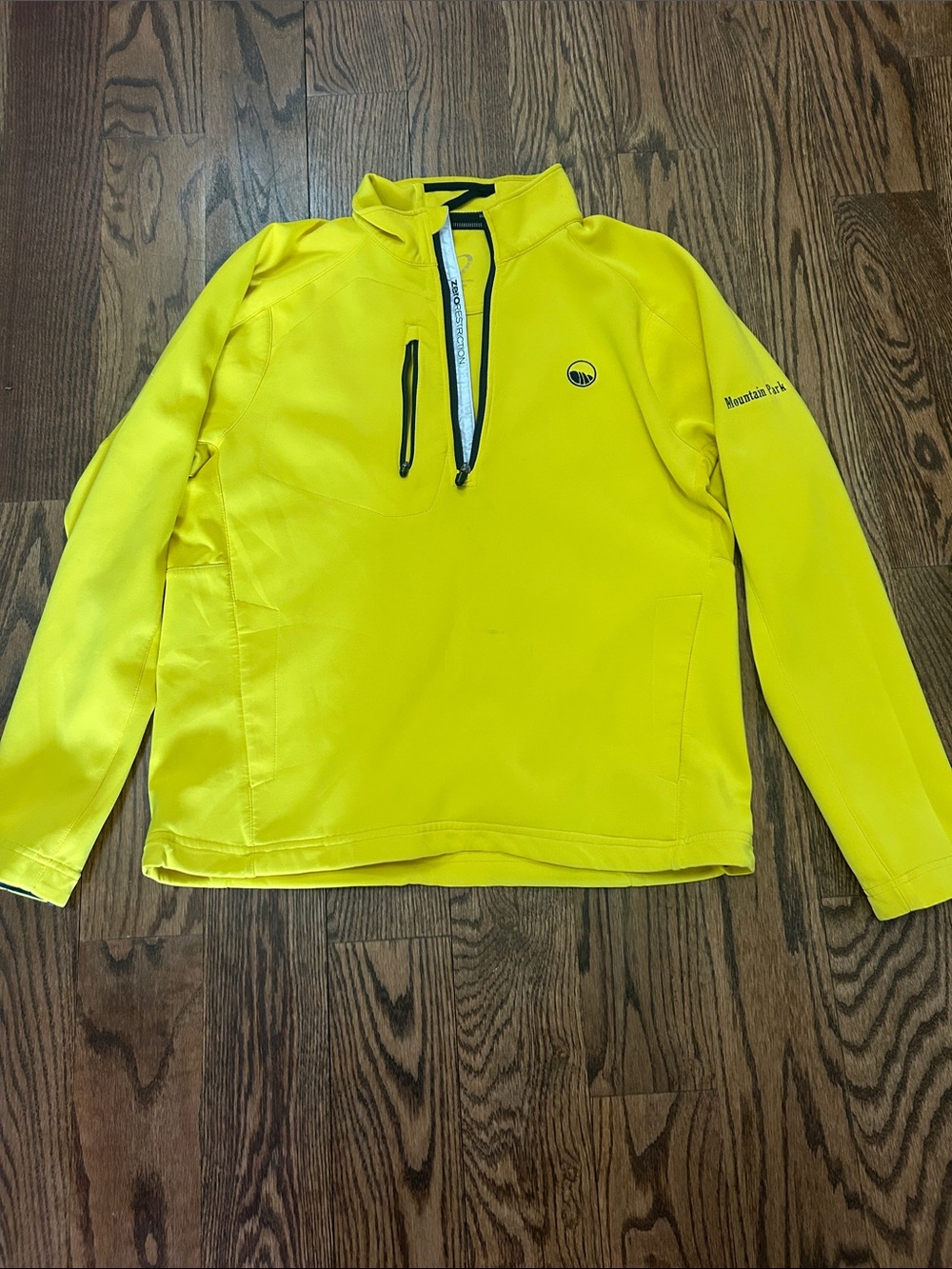 Men's Yellow Half-Zip Performance Jacket-
